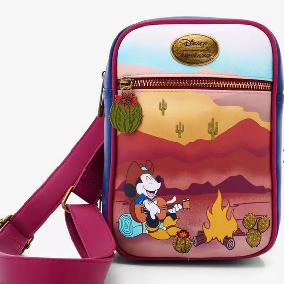 Our Universe Disney Mickey Mouse Western Passport Bag and Coin Purse new - Picture 1 of 6